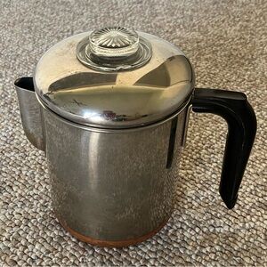 Revere Ware 6-cup coffee percolator